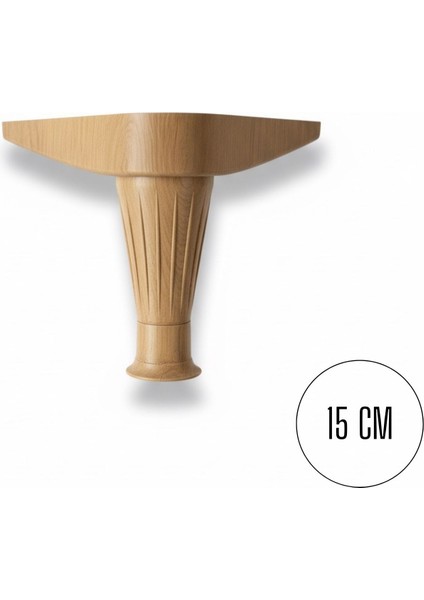 Yonca Ayarlı Meşe Plastik Ayak 12-15CM