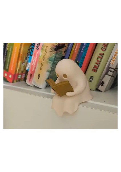 Işıklı Kitap Kurdu Hayalet Figürü (3d Baskı Gece Lambası) modelleri