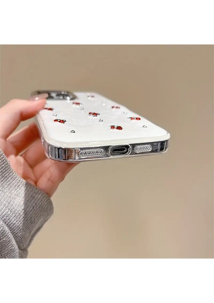 Xiaomi Redmi Note 14 Pro Plus Kılıf Kamera Koruyucu Simli Kiraz Desenli Kabartmalı Slikon Kapak indirimleri