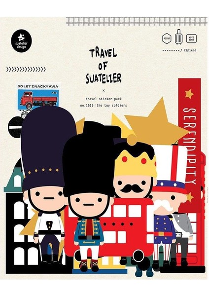 Travel Luggage Sticker Pack Valiz Etiket Seti - The Toy Soldiers