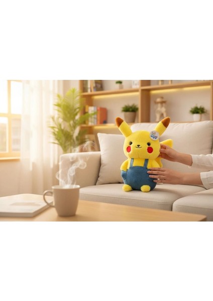 Pikachu Tulumlu Peluş Oyuncak 35 cm Premium Yumuşak Kumaş fiyatları