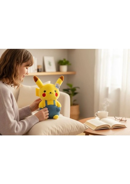 Pikachu Tulumlu Peluş Oyuncak 35 cm Premium Yumuşak Kumaş modelleri