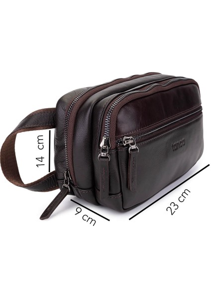 Erkek Hakiki Deri Kahverengi El Çantası 147 1197 Erk Cnt SK25-26 Kahve Dr fiyatları
