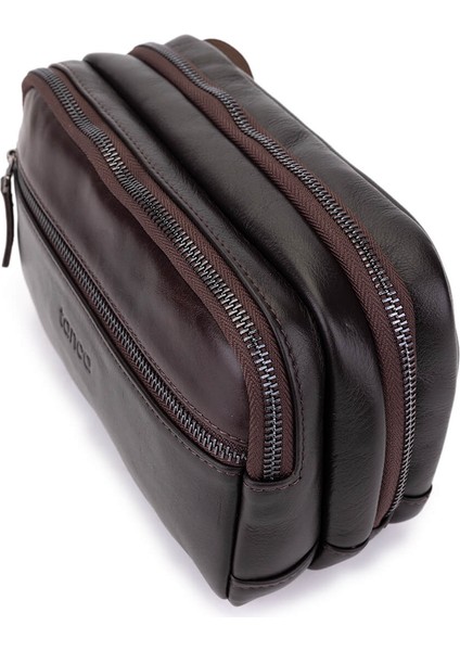 Erkek Hakiki Deri Kahverengi El Çantası 147 1197 Erk Cnt SK25-26 Kahve Dr indirimleri