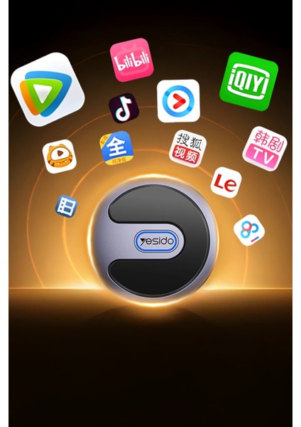 Yansıtma Cihazı Yeni Nesil Projektör 1080P Kablosuz Görüntü Aktarım Cihazı Çift Kanal Wifi Tablet Tv modelleri