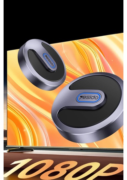 Yansıtma Cihazı Yeni Nesil Projektör 1080P Kablosuz Görüntü Aktarım Cihazı Çift Kanal Wifi Tablet Tv fırsatları