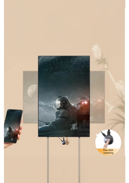 Yansıtma Cihazı Yeni Nesil Projektör 1080P Kablosuz Görüntü Aktarım Cihazı Çift Kanal Wifi Tablet Tv indirimleri