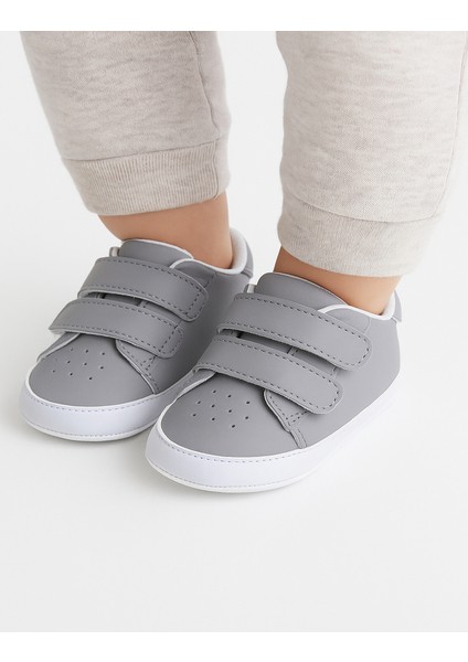 Ilk Adım Düz Cırt Cırtlı Ortapedik Rahat Ayakkabı