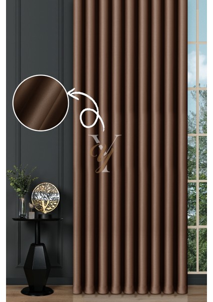 Blackout Fon Perde V-2010 Kahverengi