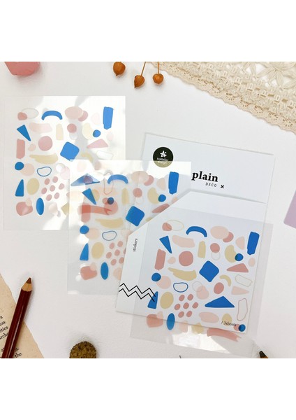 Deco Sticker Plain Label Stickers 1622 Plain 18 indirimleri