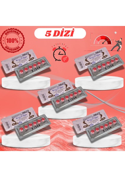 VEGA_KIRMIZI130MG_COBRA_130_MG_HAP 130 Mg 6x5 Dizi(Toplam 30 Tablet Kullanım) COB'RA130MG Cobra_hap Kobrahap Kırmızı_kobra Geciktiricili8 Geciktirme8 VIAGRA130 Etkili_uzun_süre_kullanım Erkekleriçin