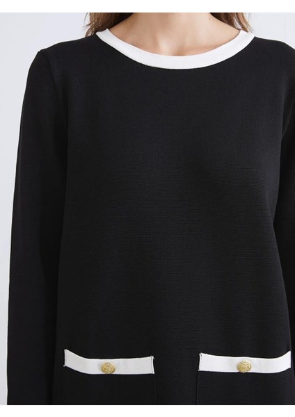 Bisiklet Yaka Triko Elbise (W5) modelleri