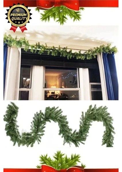 Özel Üretim Dekoratif Süsleme Yeni Yıl Ruhu Noel Yılbaşı Çam Ağacı Süsü Garland Büyük Boy 5 Metre modelleri