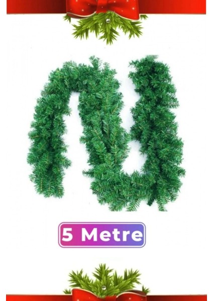 Özel Üretim Dekoratif Süsleme Yeni Yıl Ruhu Noel Yılbaşı Çam Ağacı Süsü Garland Büyük Boy 5 Metre fırsatları