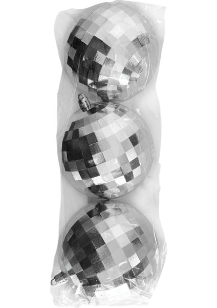 Yılbaşı Ağaç Süsleme Topları 10CM 3lü