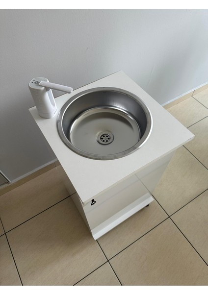 Taşınabilir Mobil Lavabo - Yeni Yönetmeliğe Uygun Muayenehane Tipi - Şarjlı Pompalı (75X42X42 Cm) fiyatları