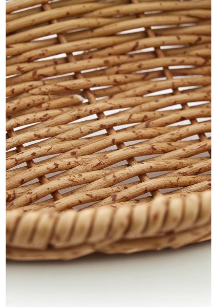 Rattan Piknik Hasır Ekmek Sepeti Meyve Sebze Sepeti Plastik Örme fırsatları