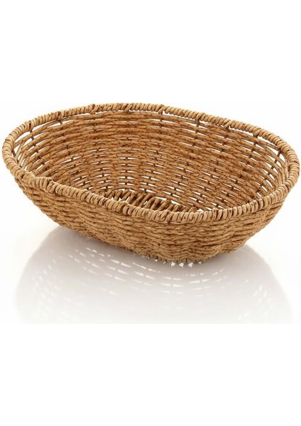 Rattan Piknik Hasır Ekmek Sepeti Meyve Sebze Sepeti Plastik Örme indirimleri