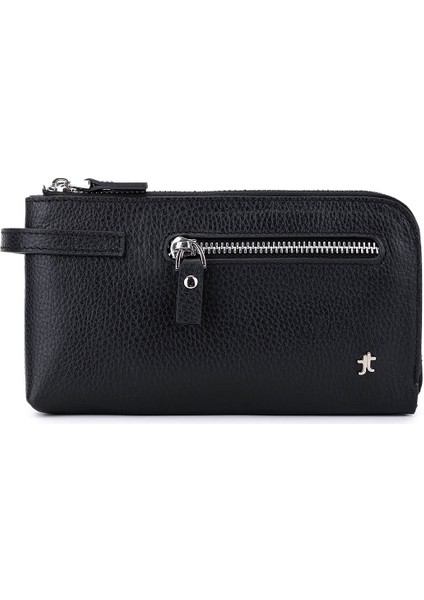 Erkek Hakiki Deri Siyah Floter El Çantası 1148 8126 Erk Cnt SK25-26 Sıyah Fltr