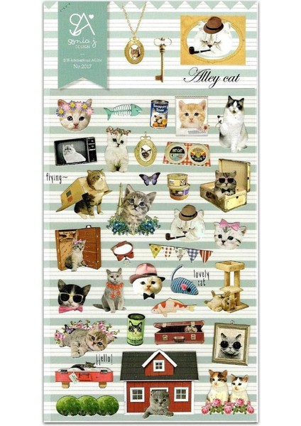 Deco Sticker Seti Alley Cat
