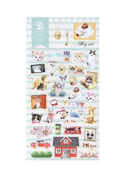 Deco Sticker Seti Alley Cat fiyatları