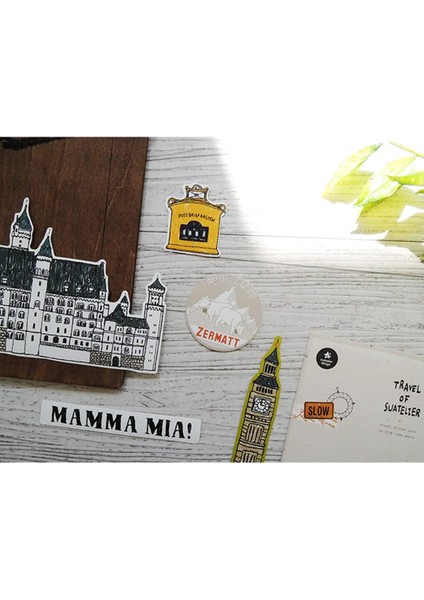Travel Luggage Sticker Pack Valiz Etiket Seti - Some Place modelleri