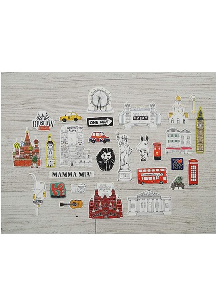 Travel Luggage Sticker Pack Valiz Etiket Seti - Some Place indirimleri