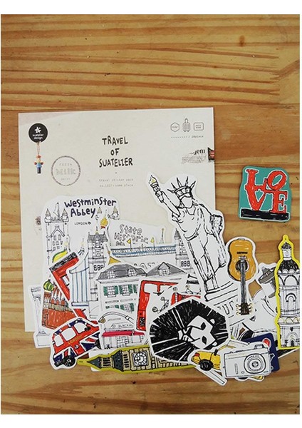 Travel Luggage Sticker Pack Valiz Etiket Seti - Some Place