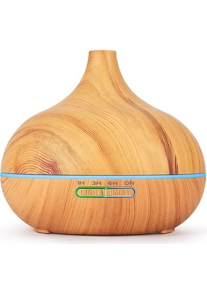 550ML Aramolı Hava Terapi Aromaterapi Difüzör, 7 LED Renkli Işık, Uzaktan Kumandalı, Sessiz Çalışma, Otomatik Kapanma, 3 Zamanlayıcı Ayarlı, Ahşap Görünümlü Nemlendirici fiyatları