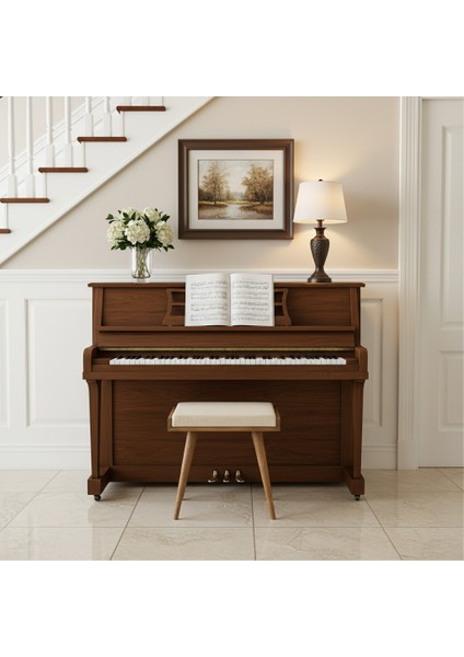 Ahşap Yatak Odası Tabure, Ceviz Çalışma ve Piano Sandalyesi, Yatak Odası Bankı