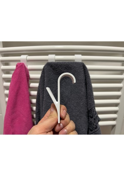 Havlupan Askı Kancası (Pla 3D Baskı - Ekstra Alan) 4 Adet