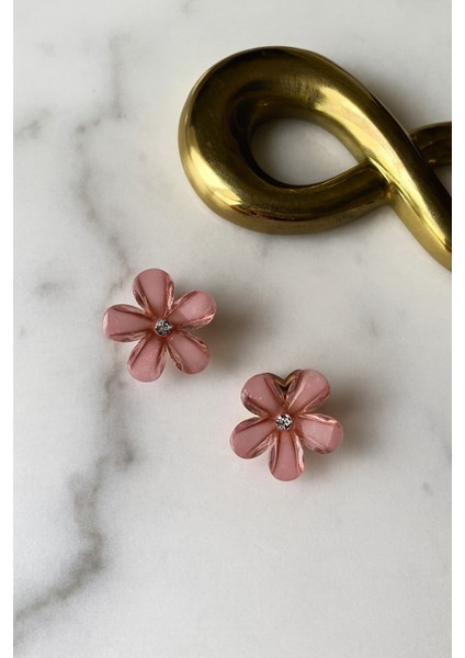 Çiçek Desenli Şık Mini Mandal Toka