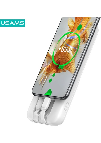 CD194 10000 Mah Powerbank | Dijital Ekranlı | 2 Port Hızlı Şarj | 5 Cihaza Kadar Aynı Anda | Dahili Kablolu Taşınabilir Şarj Cihazı indirimleri