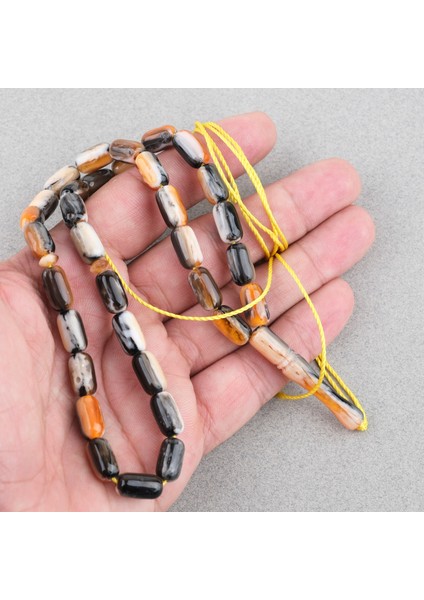 Galalit Arpa Kesim 7X12MM Tesbih -Püskülsüz modelleri