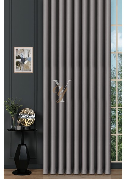 Blackout Fon Perde V-2023 Koyu Gri fiyatları