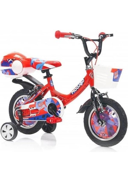 Moojoo Alüminyum Kadro Aksesuarlı 12 Jant Çocuk Bisikleti Kırmızı 2-4 Yaş