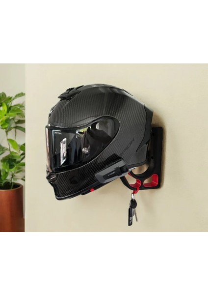 Tornado Kask Askısı | Duvar Tipi 3D Baskı Motor Kask & Anahtar Tutucu | Şık ve Ergonomik