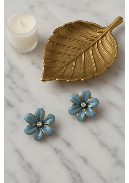 Çiçek Desenli Şık Mini Mandal Toka