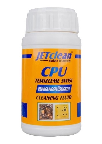 Jetclean CPU-250 Cpu Entegre Temizleme Sıvısı 250 ml - Bilgisayar ve Elektronik Parça Temizleyici