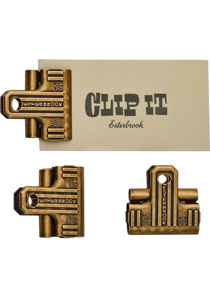 Eclipse 3'lü Klips Seti Pirinç / Brass
