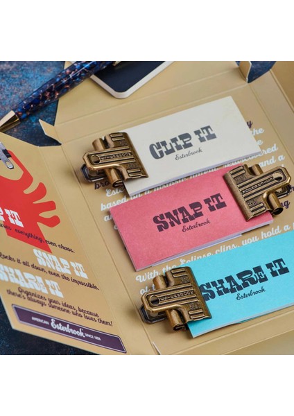 Eclipse 3'lü Klips Seti Pirinç / Brass