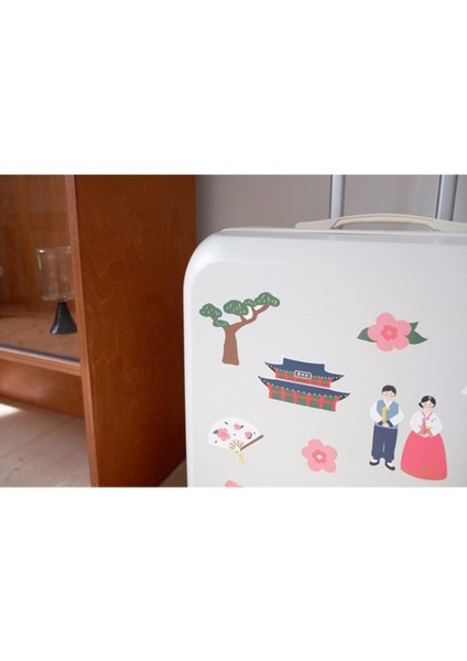 Travel Luggage Sticker Pack Valiz Etiket Seti - Welcome To Korea fırsatları