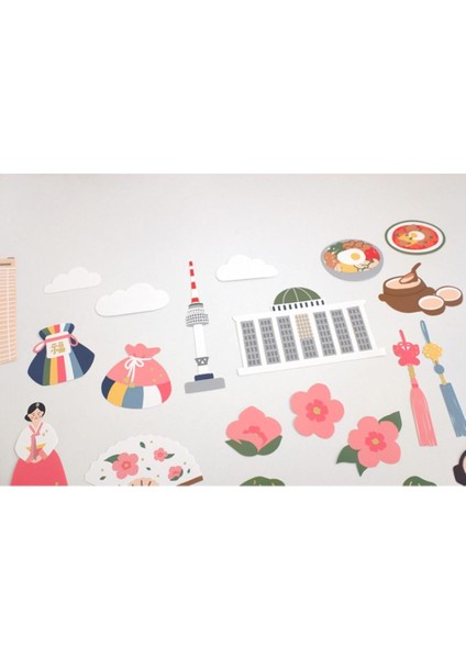 Travel Luggage Sticker Pack Valiz Etiket Seti - Welcome To Korea