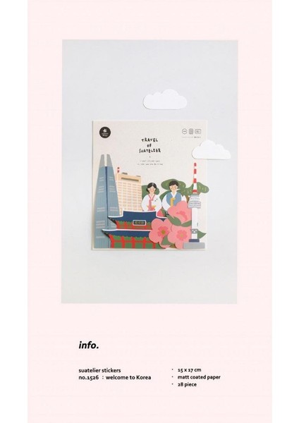 Travel Luggage Sticker Pack Valiz Etiket Seti - Welcome To Korea