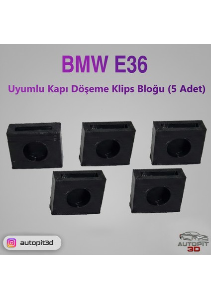Bmw E36 Uyumlu Kapı Döşeme Klips Bloğu