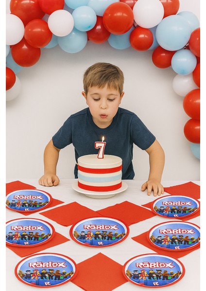 Tabak Roblox Temalı Karton Bardak 8li Paket Doğum Günü Bardağı