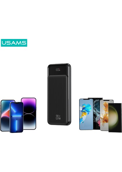 CD197 10000 Mah Powerbank | 20W Pd + Dual Qc Hızlı Şarj | 3 Çıkışlı | Type-C & Micro Giriş | LED Dijital Ekranlı Taşınabilir Şarj Cihazı modelleri