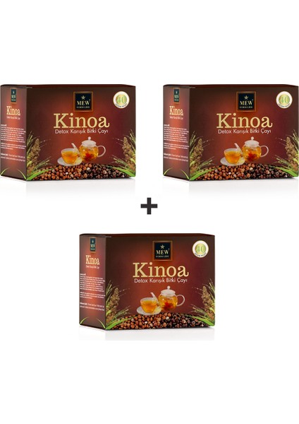 Kinoa Detox Çayı 40'lı Süzen Poşet 3 Paket Kinoa fiyatları