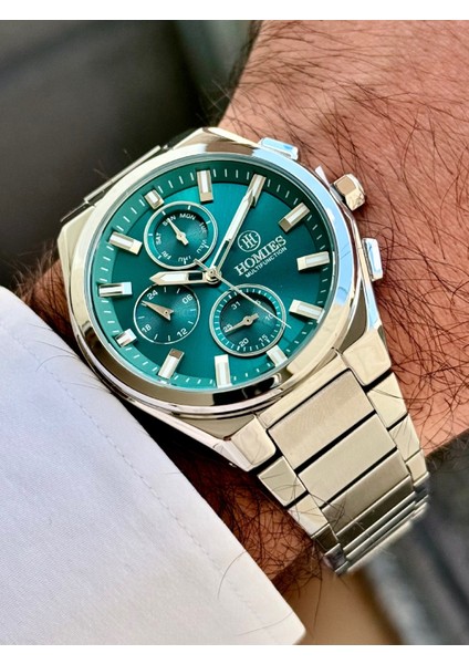 Multifonksiyon Erkek Kol Saati 3 Atm Gümüş Renk Faturalı Bileklik Hediyeli HMS5ET455 fiyatları