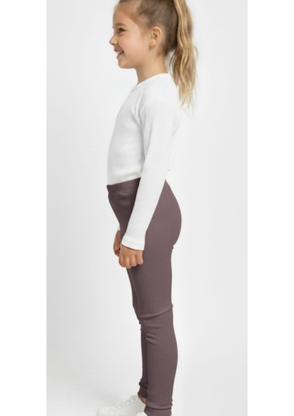 Kız Çocuk Pamuklu Likralı Şardonlu Mevsimlik Tayt fiyatları